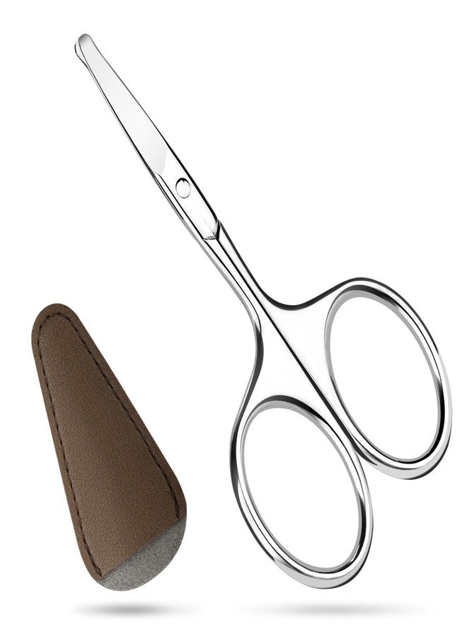 Hdama Nose Hair Scissors, Small Sicssors for Men Women Grooming Facial & Ear Hair, Trimming Eyebrow, Mustache, Beard with Safety Blunt Tip - Image 1