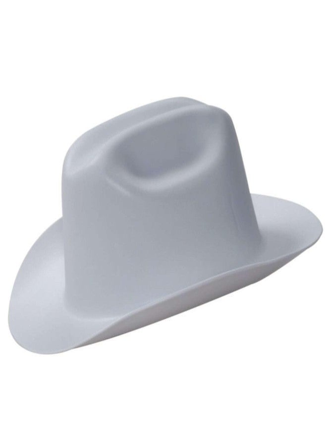 Jackson Safety Gray Cowboy Hard Hat - 4-Point Suspension - Ratchet Adjustment - 19525 [PRICE is per EACH]