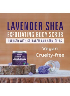 First Botany Lavender Oil Body Scrub Exfoliator With Shea Butter Stem Cells Grapefruit Oil Exfoliating Salt Scrub Body Face Souffle Helps Moisturizing Skin Acne Cellulite Dead Skin Scar Wrinkle 11Oz  - Image 3