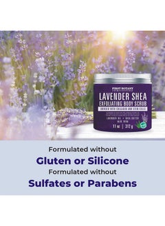 First Botany Lavender Oil Body Scrub Exfoliator With Shea Butter Stem Cells Grapefruit Oil Exfoliating Salt Scrub Body Face Souffle Helps Moisturizing Skin Acne Cellulite Dead Skin Scar Wrinkle 11Oz  - Image 5