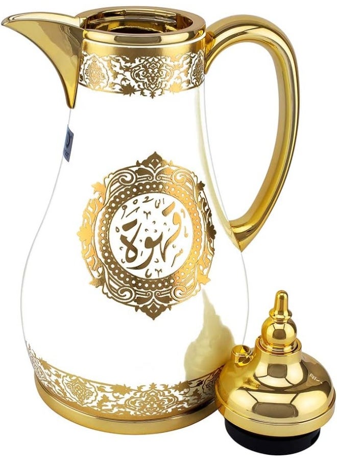 Sultan Dallah Coffee Flask, 4L - White And Gold Xd-Rd-Wg - pzsku/Z1CEEEBD00A42463EA0FCZ/45/_/1721933034/5fc2e8e8-e435-40ff-bead-3cbfc4e95b0f