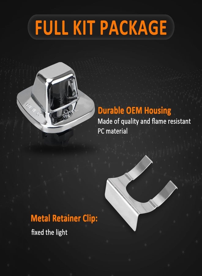 بست فيو مصباح لوحة ترخيص LED من Bestview مع غطاء كروم لسيارات شيفروليه وجي إم سي سيلفرادو وسييرا وسلسلة C/K موديلات 1988-1999 (1500، 2500، 3500) وسوبربان وبليزر S10 وتاهو ويوكون وسونوما S15. - Image 3