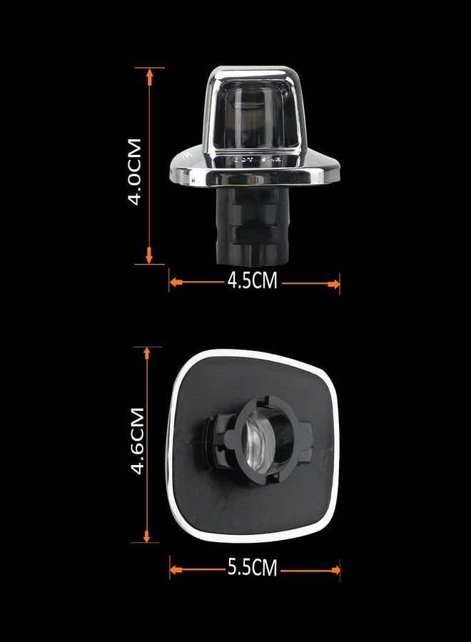 بست فيو مصباح لوحة ترخيص LED من Bestview مع غطاء كروم لسيارات شيفروليه وجي إم سي سيلفرادو وسييرا وسلسلة C/K موديلات 1988-1999 (1500، 2500، 3500) وسوبربان وبليزر S10 وتاهو ويوكون وسونوما S15. - Image 4
