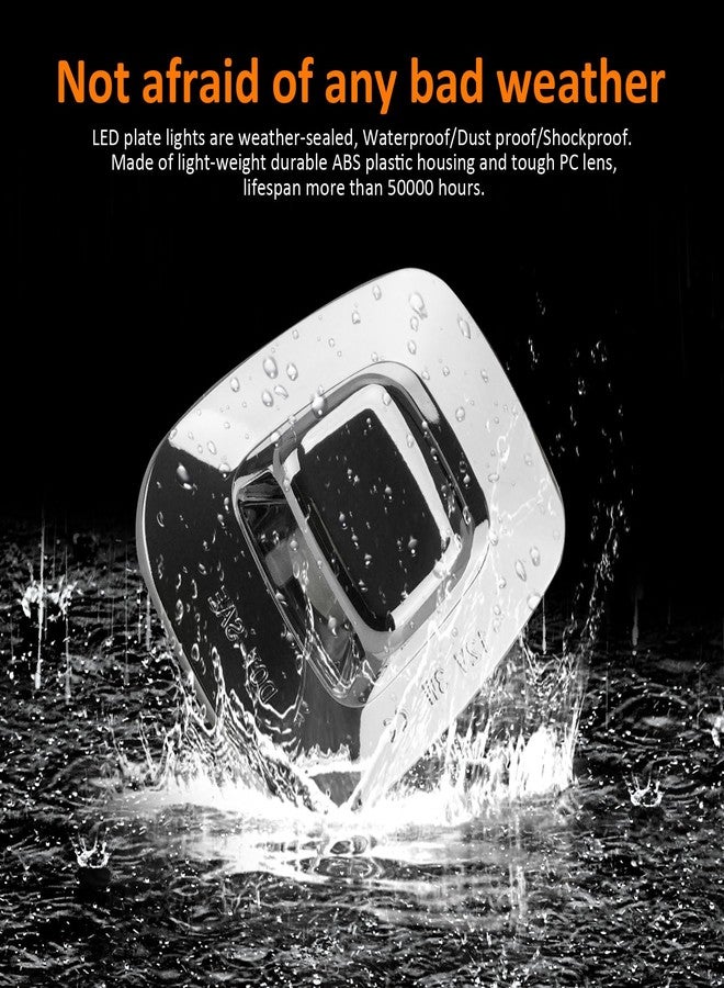 بست فيو مصباح لوحة ترخيص LED من Bestview مع غطاء كروم لسيارات شيفروليه وجي إم سي سيلفرادو وسييرا وسلسلة C/K موديلات 1988-1999 (1500، 2500، 3500) وسوبربان وبليزر S10 وتاهو ويوكون وسونوما S15. - Image 5