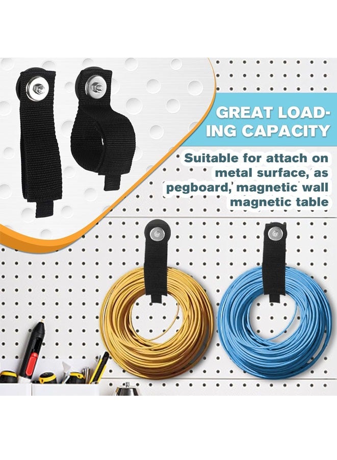 Muyixin Heavy-Duty Powerful Magnetic Hooks, Strong Magnet Garage Hook for Hanging Cables Rubber Coating Mounting Magnet Storage Hooks for Garden Hoses Ropes Cordless Drills Tools Box  - Image 5