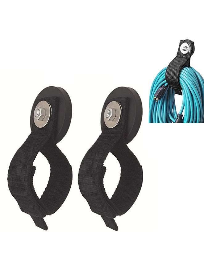 Muyixin Heavy-Duty Powerful Magnetic Hooks, Strong Magnet Garage Hook for Hanging Cables Rubber Coating Mounting Magnet Storage Hooks for Garden Hoses Ropes Cordless Drills Tools Box  - Image 1