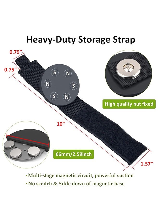 Muyixin Heavy-Duty Powerful Magnetic Hooks, Strong Magnet Garage Hook for Hanging Cables Rubber Coating Mounting Magnet Storage Hooks for Garden Hoses Ropes Cordless Drills Tools Box  - Image 3
