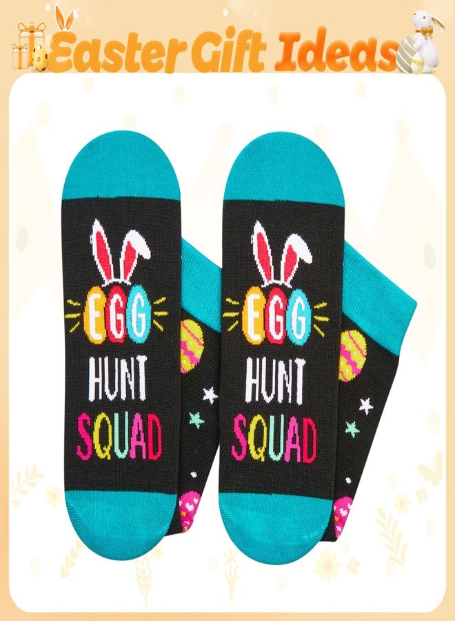 Happy Pop HAPPYPOP Easter Socks for Women - Bunny Rabbit Gifts for Men Teens Ladies with Greeting Card - Image 4