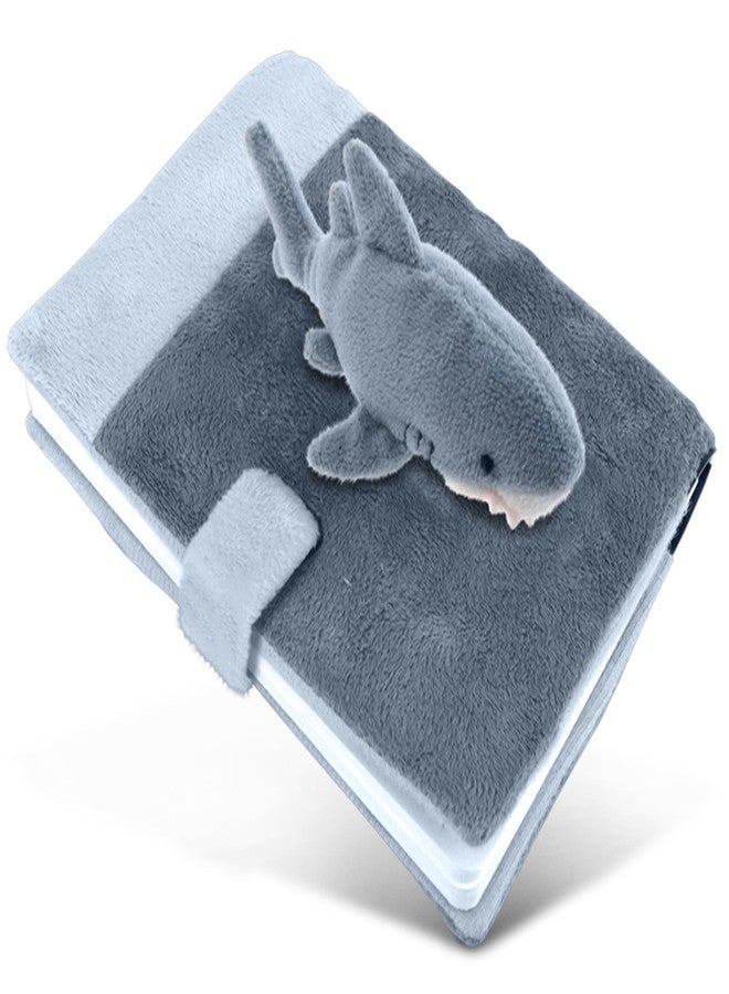 Puzzled Plush Shark Notebook and Pen - Image 2