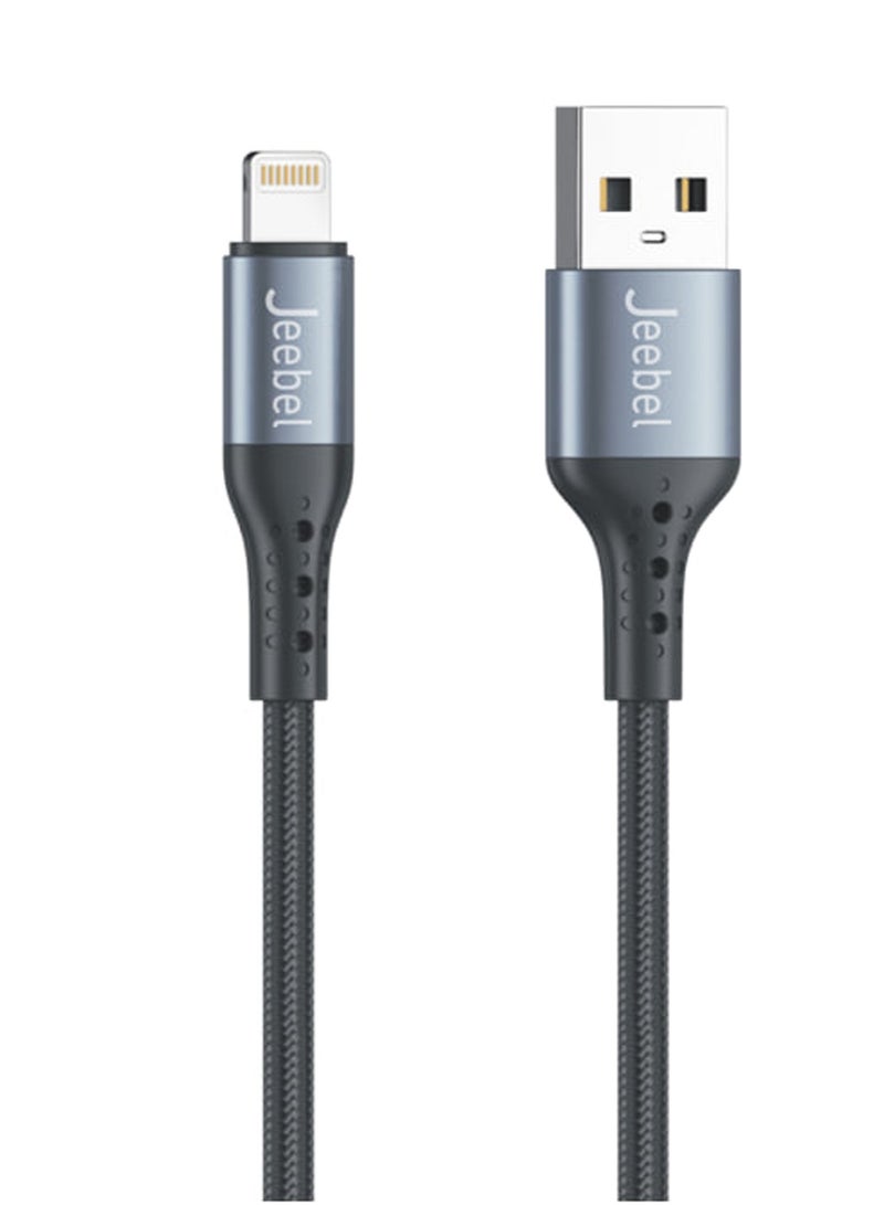 Jeebel MFI Certified Lightning to USB Fast iPhone Charging Cable Anti-cut 2 M - Image 1