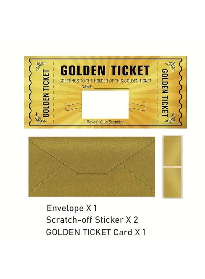 تذكرة خدش ذهبية لهدية عيد ميلاد ذكرى رومانسية - Image 1