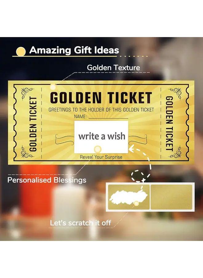 تذكرة خدش ذهبية لهدية عيد ميلاد ذكرى رومانسية - Image 5
