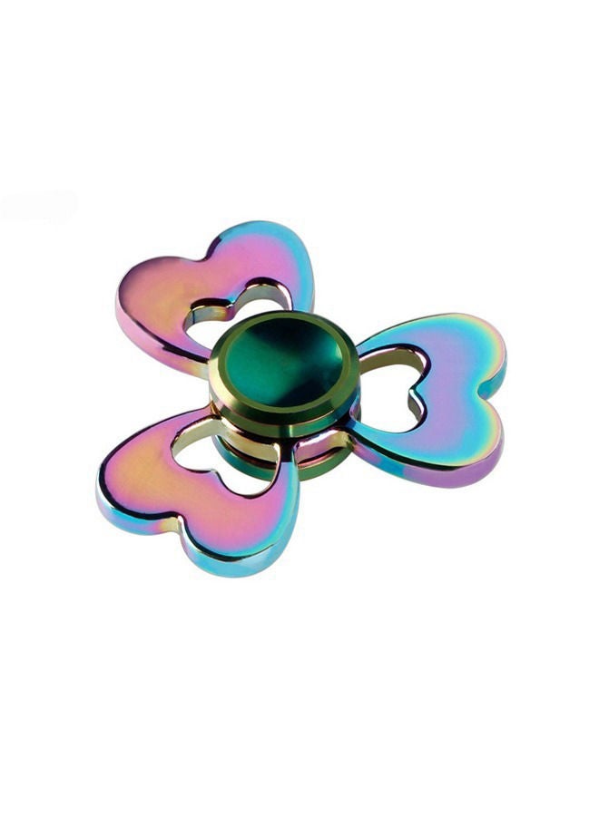 NIBEMINENT Finger Spinner Office Anxiety Relief Stress Fidget Flower Spider Metal