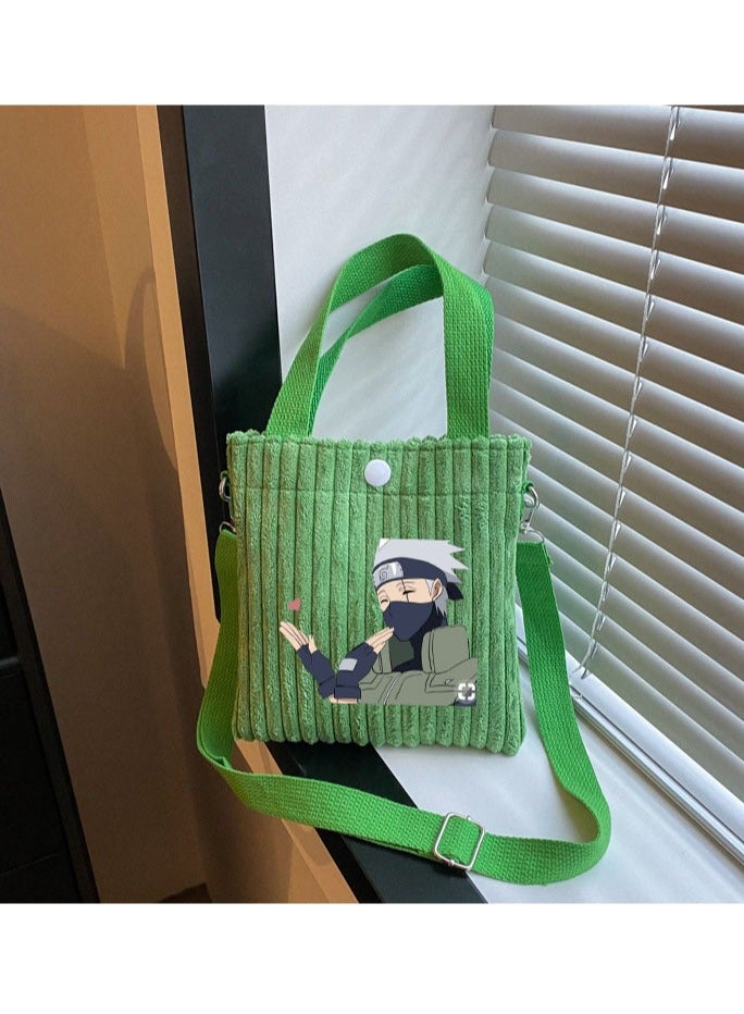 KUYING New Naruto Corduroy Crossbody Bag 
