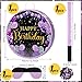 Sinmoe Birthday Piata with Stick Blindfold and Confetti Large Piata for Adult Men Women Birthday Party Supplies Decoration Wedding AnniversaryPurple - Image 4