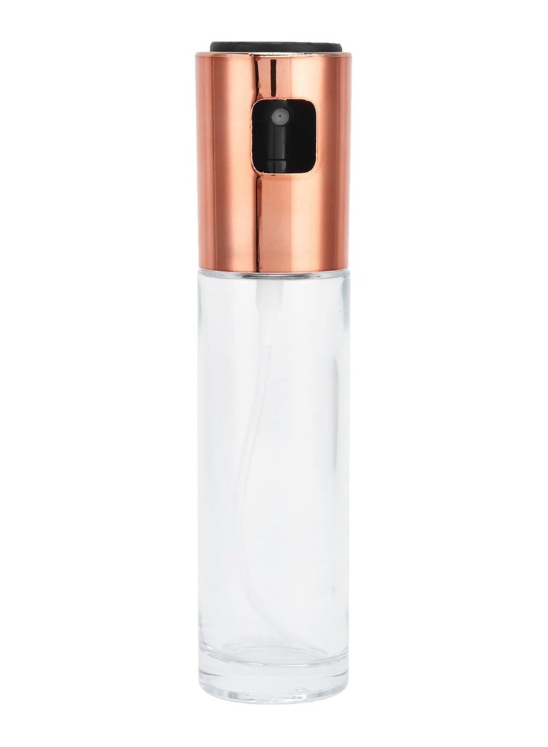 MARKQ Oil Spray Bottle 100ml Olive Oil Sprayer Dispenser for Cooking, Salad dressing, Roasting Air Fryer Kitchen BBQ Baking, Vinegar Mister, Rose Gold - Image 1