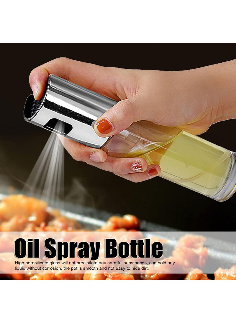MARKQ Oil Spray Bottle 100ml Olive Oil Sprayer Dispenser for Cooking, Salad dressing, Roasting Air Fryer Kitchen BBQ Baking, Vinegar Mister, Rose Gold - Image 3