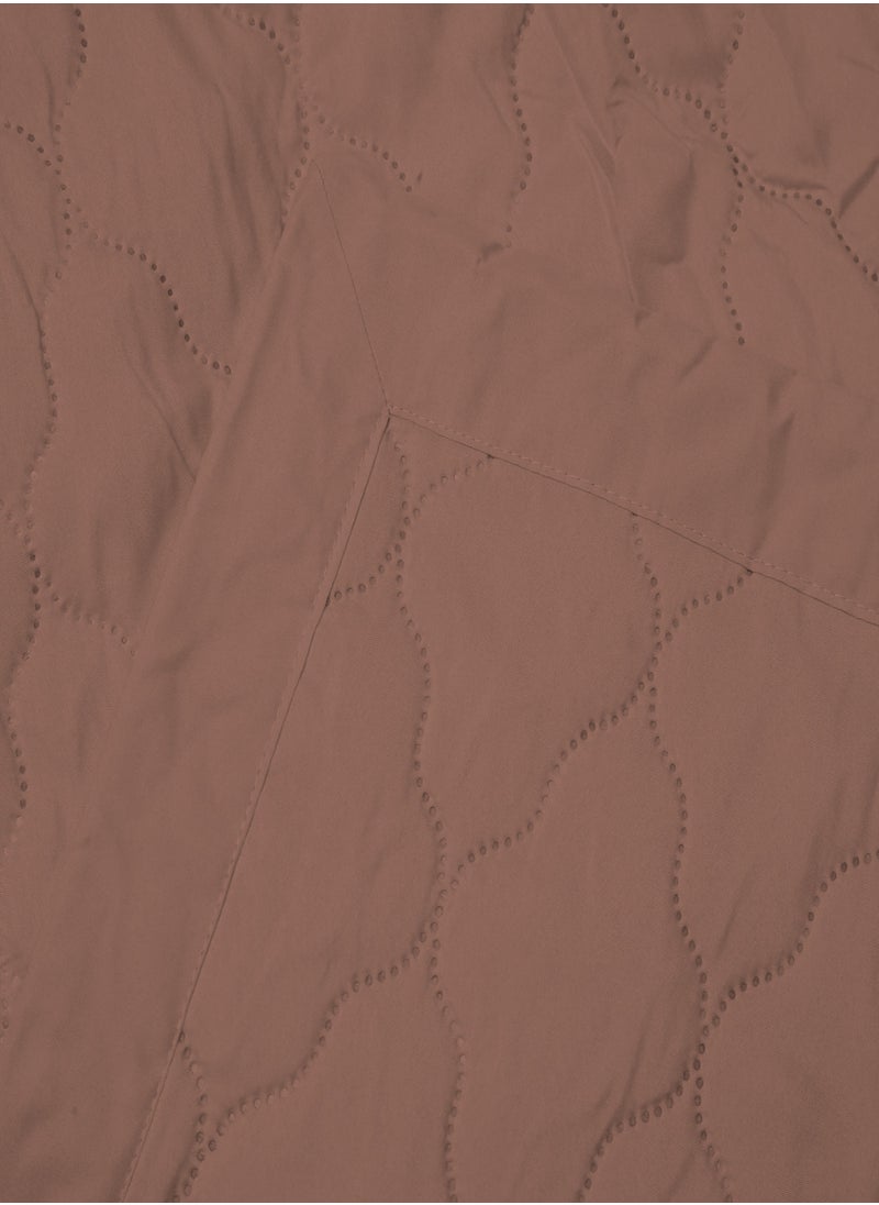 Raymond Raymond Home Microfiber Quilt All Season AC Soft Lightweight Blanket Double Bed Peach Finish  100 GSM - Brown & Grey (220 x 240 CM)  - Image 3