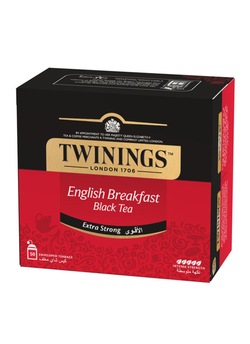 Twinings English Breakfast Extra Strong 50 Tea Bags - Image 3
