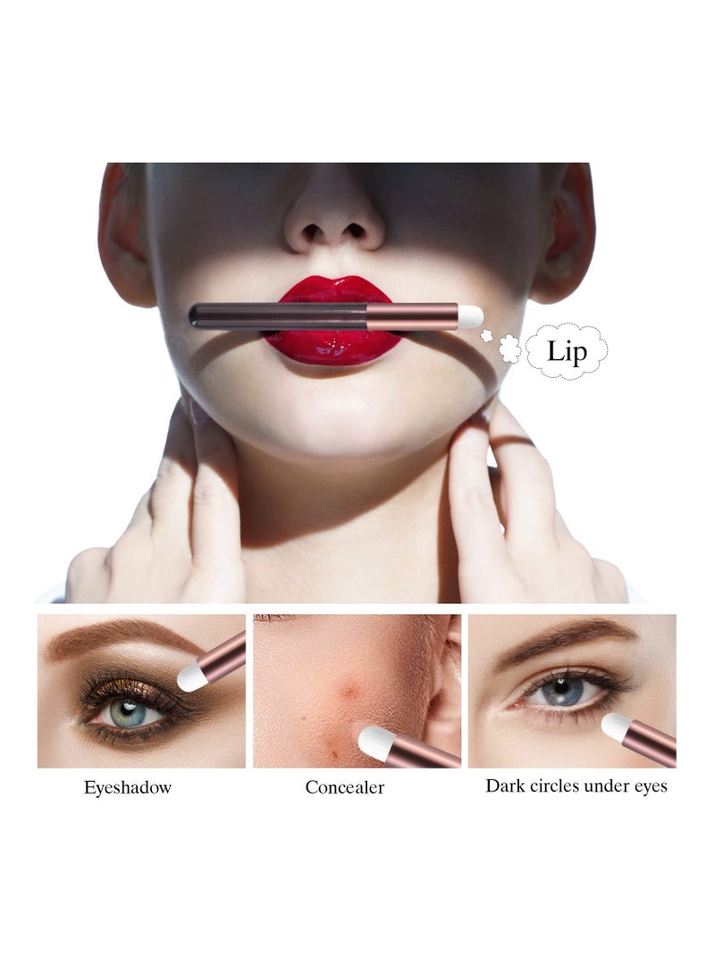 Excefore 6 Pcs Lip Brushes Make Up Brush Eyeshadow Brush Concealer Brush Lipstick Lip Gloss Wands Applicator Tool Makeup Beauty Tool Kits  - Image 4