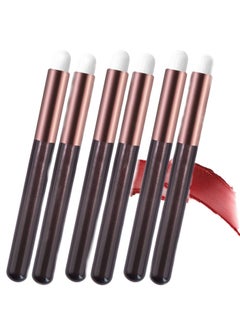 Excefore 6 Pcs Lip Brushes Make Up Brush Eyeshadow Brush Concealer Brush Lipstick Lip Gloss Wands Applicator Tool Makeup Beauty Tool Kits  - Image 1