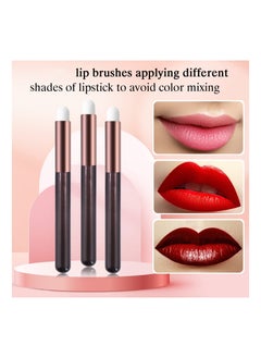 Excefore 6 Pcs Lip Brushes Make Up Brush Eyeshadow Brush Concealer Brush Lipstick Lip Gloss Wands Applicator Tool Makeup Beauty Tool Kits  - Image 5