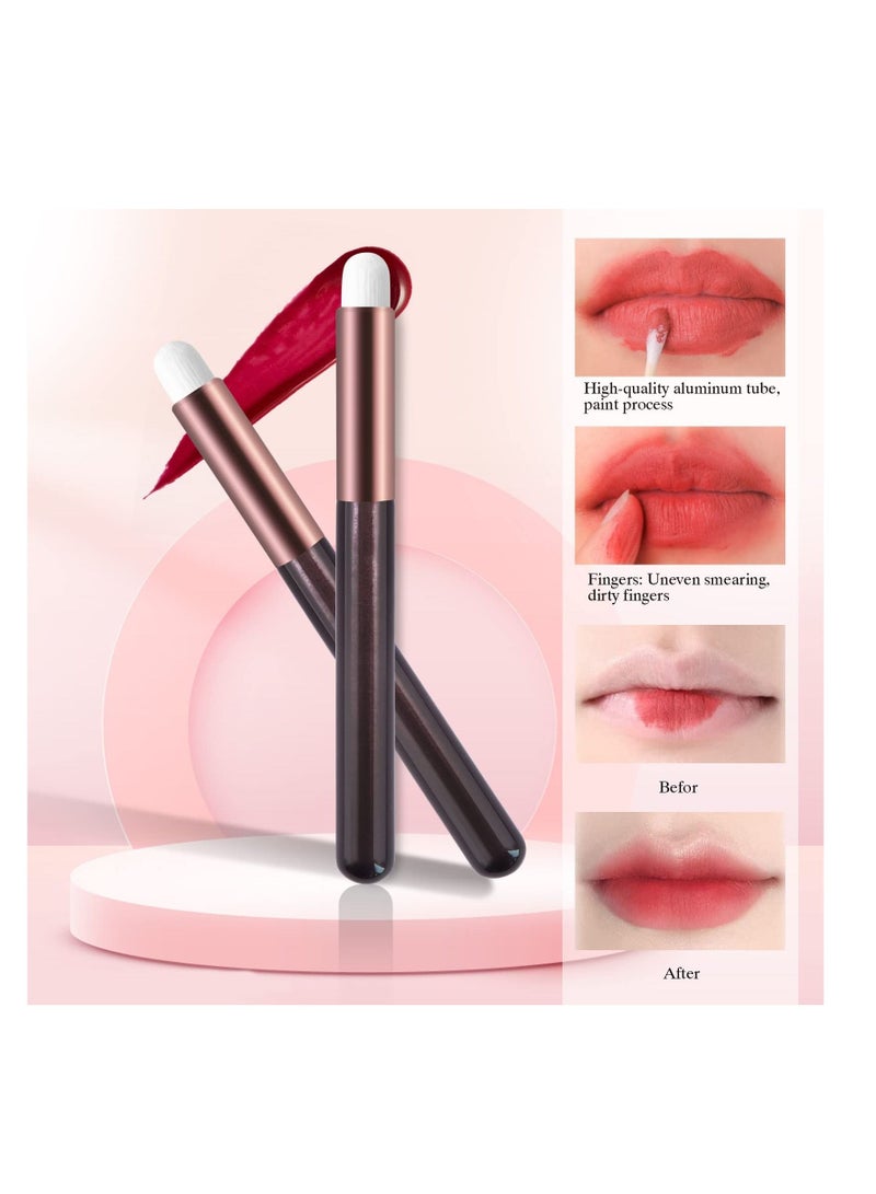 Excefore 6 Pcs Lip Brushes Make Up Brush Eyeshadow Brush Concealer Brush Lipstick Lip Gloss Wands Applicator Tool Makeup Beauty Tool Kits  - Image 3