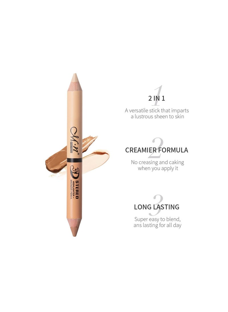 Mn Concealer Pencil Contour Concealer Stick Highlighter Waterproof Full Coverage Foundation 003  - Image 2
