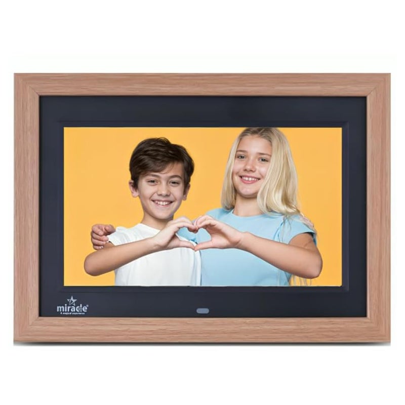 miracle digital 10 Inch Digital Picture Frame,HD IPS Digital Photo Frames,Wall Mounted Electronic Slideshow,Using USB or SD to Play Photos/Videos/Music - Image 1
