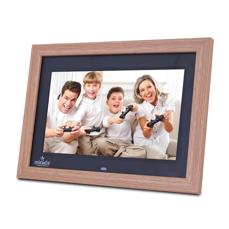 miracle digital 10 Inch Digital Picture Frame,HD IPS Digital Photo Frames,Wall Mounted Electronic Slideshow,Using USB or SD to Play Photos/Videos/Music - Image 4