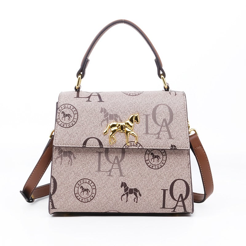 Printed Women'S Stereotype Flip Color Contrast Portable Mini Distinctive Crossbody Bag Lp7231# - Image 1
