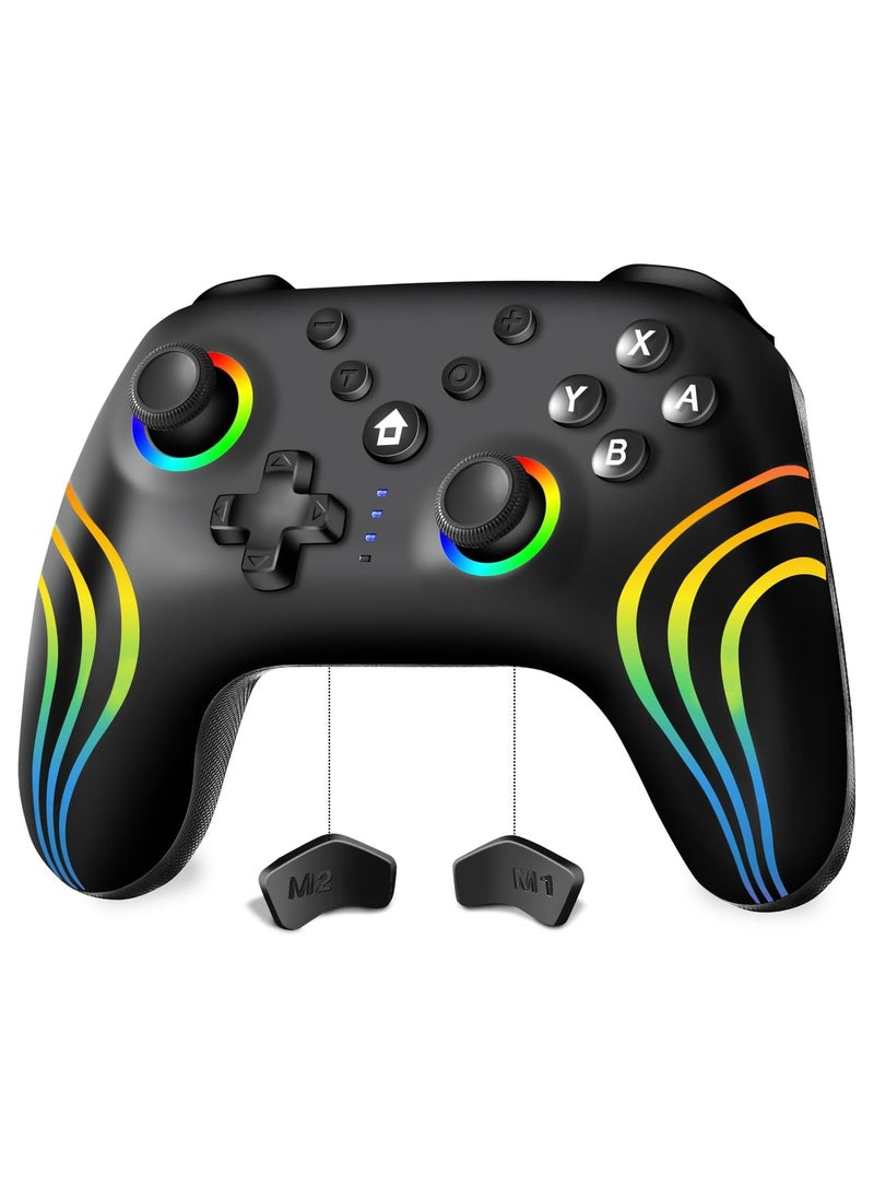 Generic Switch Controller Compatible with Switch/Lite/OLED/PC,Wireless Switch Pro Controller With RGB Breathing LED,Switch Controllers Remote with Turbo,Wake-up Function  - Image 1