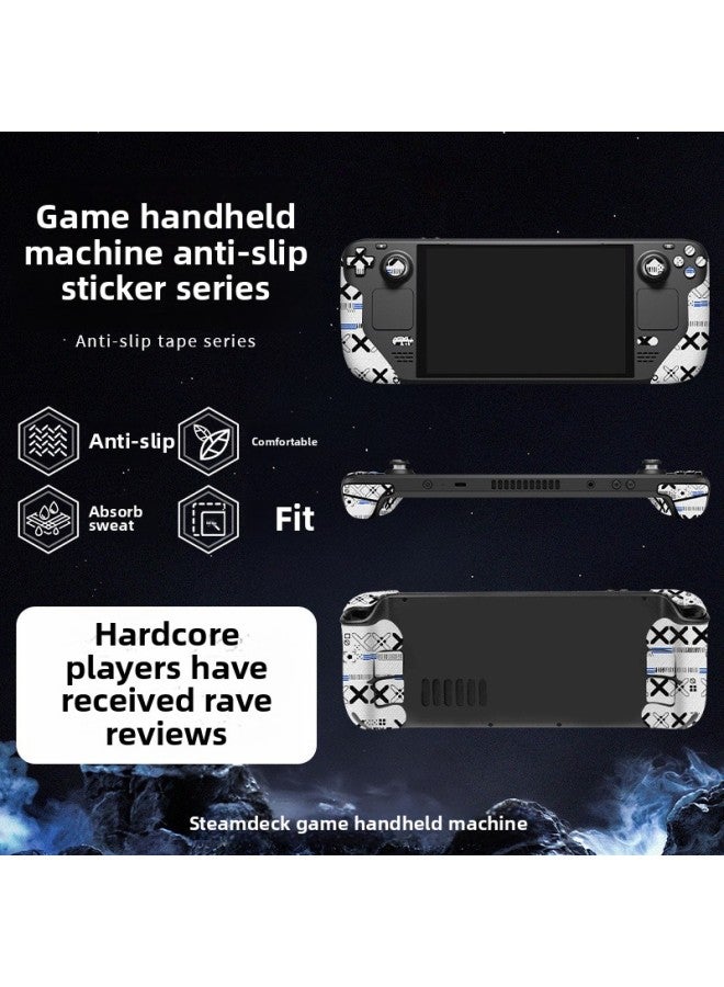 For Steam Deck Handheld Anti-slip Sticker Sweat-absorbent Sticker OLED Protective Cover Rocker Cap Grip Film Accessories-Color:[handle Version] Kurome Print - Image 5