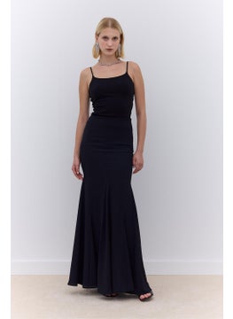Manuka Flounce Crepe Evening Skirt Black  - Image 2