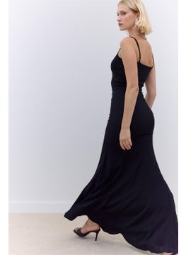 Manuka Flounce Crepe Evening Skirt Black  - Image 3