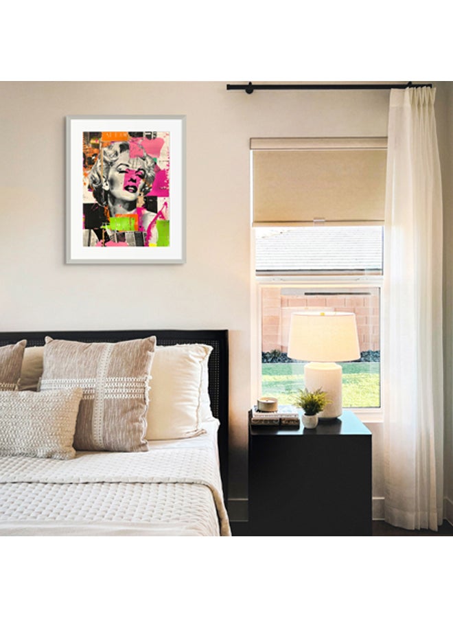 آرت دیکور  ديكور فني مؤطر بطباعة صورة فنية جميلة لمارلين مونرو فن البوب ​​جدار مبدع نابض بالحياة مطبوعات فنية للمشاهير لغرفة المعيشة وغرفة النوم والمكتب - Image 2
