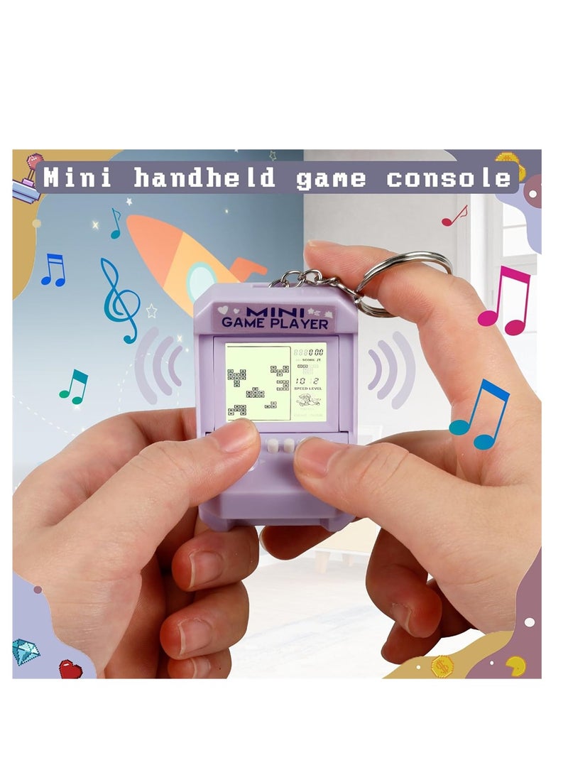 KASTWAVE 5 Pack Mixcolor Mini Game Console Keychains Video Game Party Favors Perfect for Kids Classroom Birthday Parties, Holidays and School Activities - Image 3