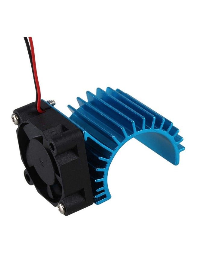 Mxfans 308006 Blue Aluminum Alloy 380 Motor Heatsink With Fan For Rc Car Motor Heat Sink  - Image 4