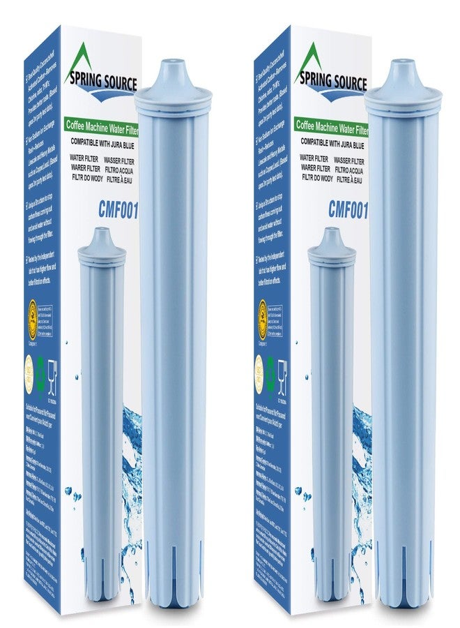 Spring Source عبوة من قطعتين من فلاتر مياه ماكينة القهوة Spring Source CMF001، بديلة لـ Jura Clearyl Blue 71445، 67879، ENA3، ENA5، J6، J9، J95 - Image 1