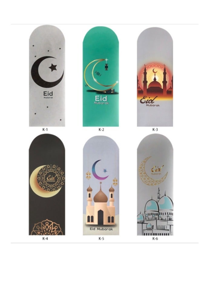 OASIS-TH Eid Mubarak Money Envelopes Gold Printed Ramadan Lucky Cash Gift Envelope Cash Envelopes for Currency Gift Card Eid Decor (24Pcs,Multicolor) - Image 2