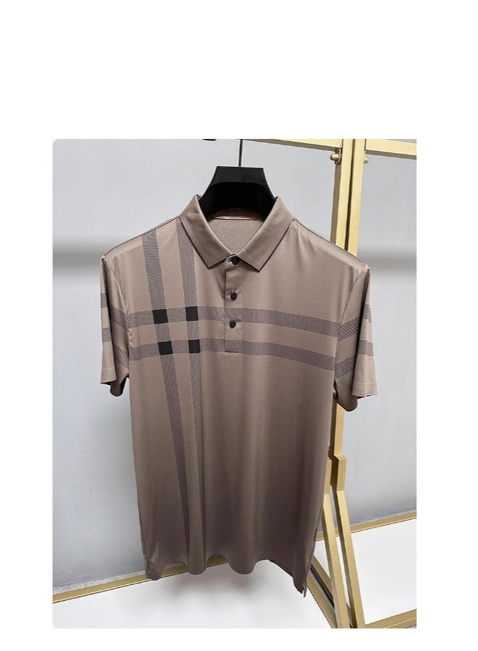Men's Business Casual Short Sleeved T-Shirt Polo Shirt - Image 2