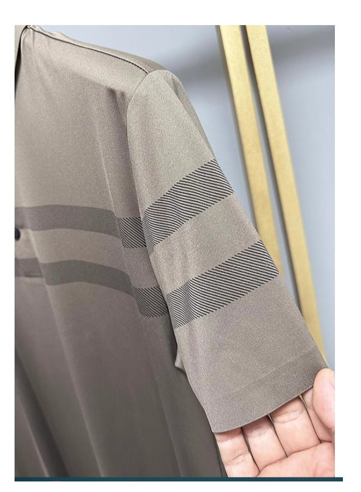 Men's Business Casual Short Sleeved T-Shirt Polo Shirt - Image 3