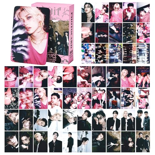 PYAJUU Stray Kids Photocards 127PCS DO IT Photo Card Set Straykids DO IT Album Merch Boys and Girls Card Set 55 PCS Photocard and 72 PCS Stickers Gift for STAY Felix Photocards - Image 5