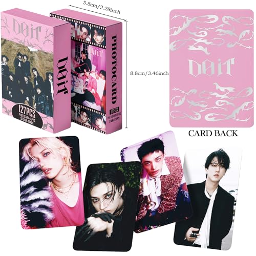 PYAJUU Stray Kids Photocards 127PCS DO IT Photo Card Set Straykids DO IT Album Merch Boys and Girls Card Set 55 PCS Photocard and 72 PCS Stickers Gift for STAY Felix Photocards - Image 2