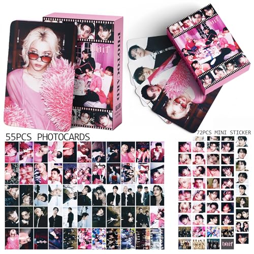 PYAJUU Stray Kids Photocards 127PCS DO IT Photo Card Set Straykids DO IT Album Merch Boys and Girls Card Set 55 PCS Photocard and 72 PCS Stickers Gift for STAY Felix Photocards - Image 4