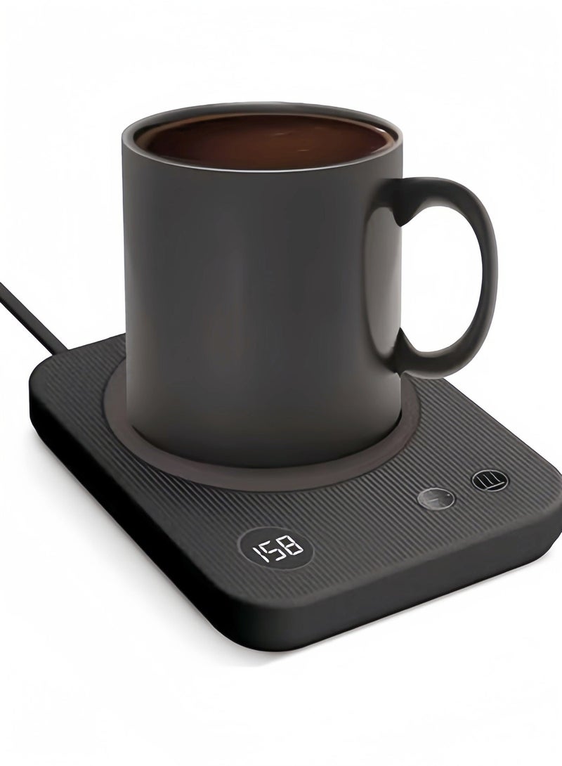 سَاخِنَةُ الأَكْوابِ الذَّكِيَّة - مُسَخِّنُ الكُوبِ الكَهْرَبَائِيّ بِ4 مُسْتَوَيَاتٍ لِدَرَجَةِ الحَرَارَةِ، مَعَ نِظَامِ الإِيقَافِ التِّلْقَائِيِّ وَسِطَاحٍ سِيلِيكُونِيٍّ لِلمَنَعِ الحَرَائِقِ. مُسَخِّنُ المَشْرُوبَاتِ المَحمُولُ المُنَاسِبُ لِلكَافِييهِ وَالشَّايِ وَالحَلِيبِ فِي مَكْتَبِ البَيْتِ وَالمَكْتَبِ. هَدِيَّةٌ مِثَالِيَّةٌ لِعُشَّاقِ القَهْوَةِ. - Image 3