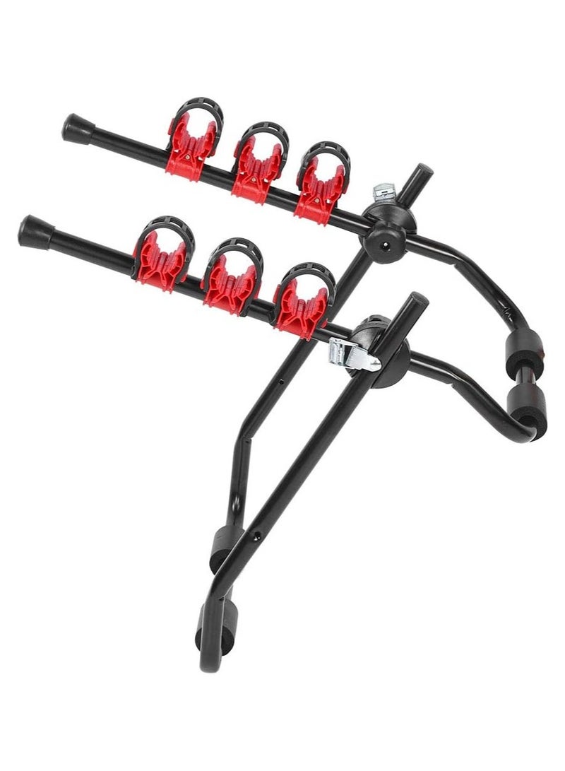 A bike holder that can accommodate 3 bikes and is mounted on the car - Image 1