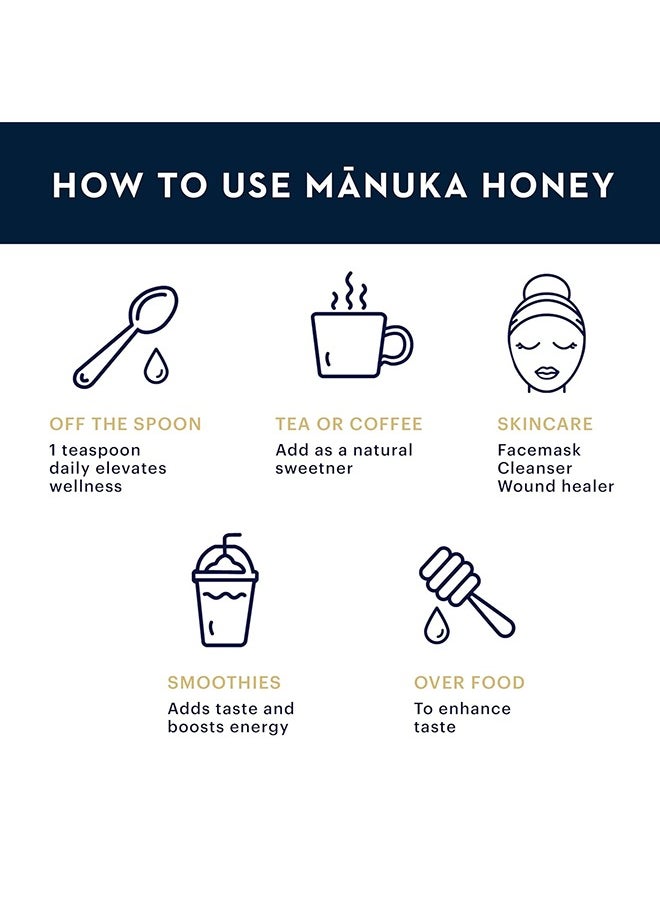 Manuka health - Mgo 573+ Manuka Umf16 500 G Superfood Authentic Raw Honey - Image 1