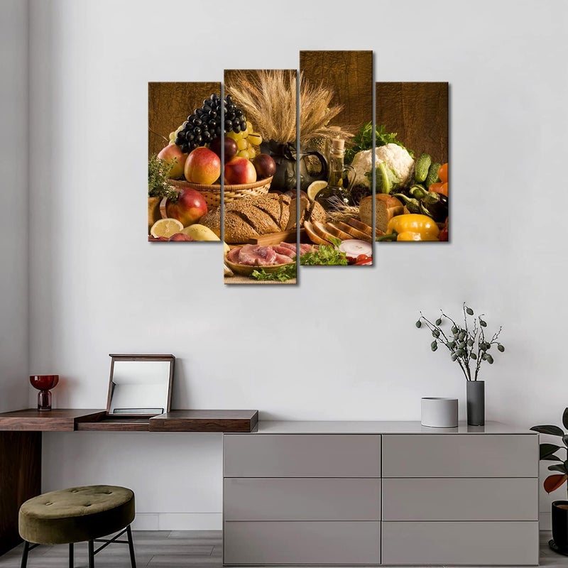 BPA Brown Fresh Food Wall Art Canvas - Image 3