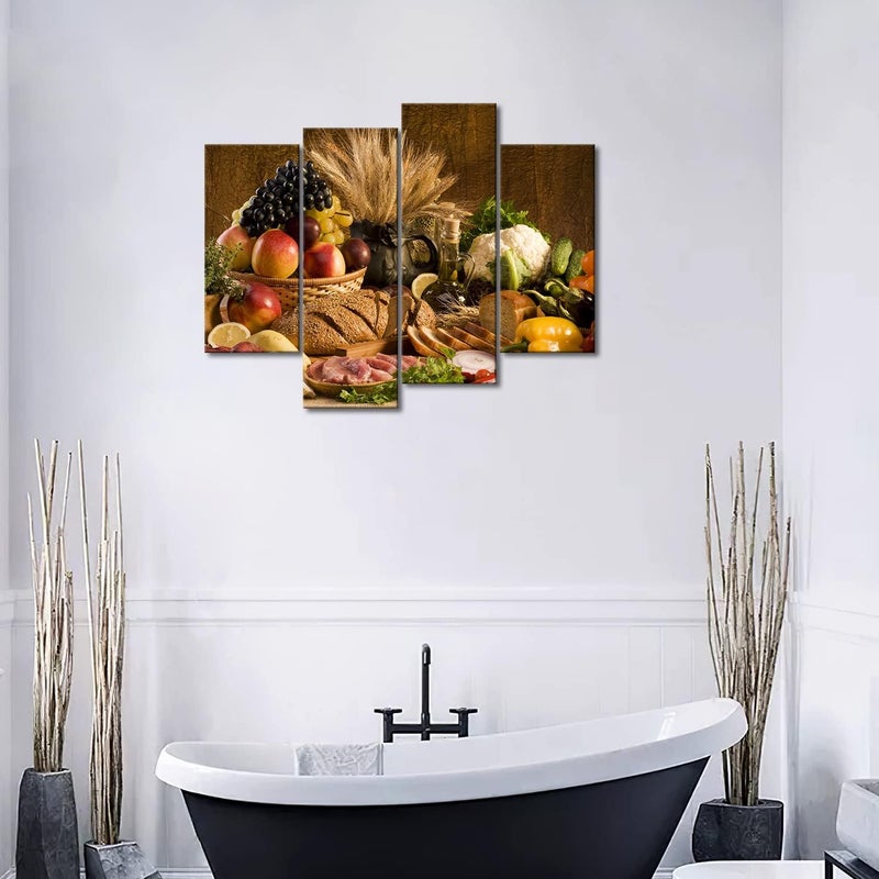 BPA Brown Fresh Food Wall Art Canvas - Image 4